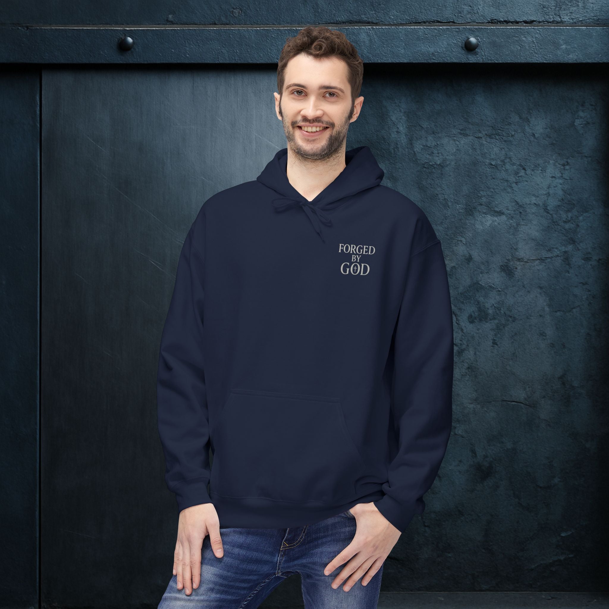 Forged By God Hoodie - He Forged Us
