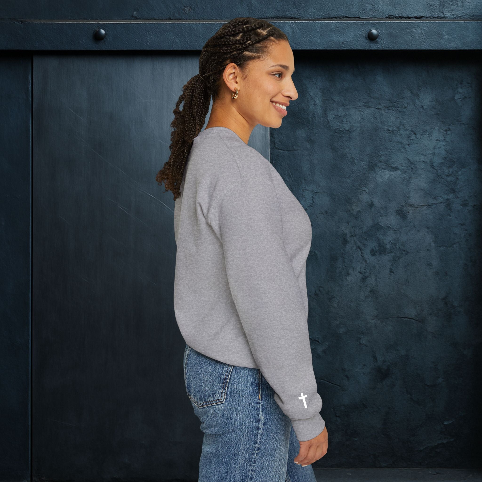 Forged By God Embroidered Sweatshirt - Do Not Be Afraid