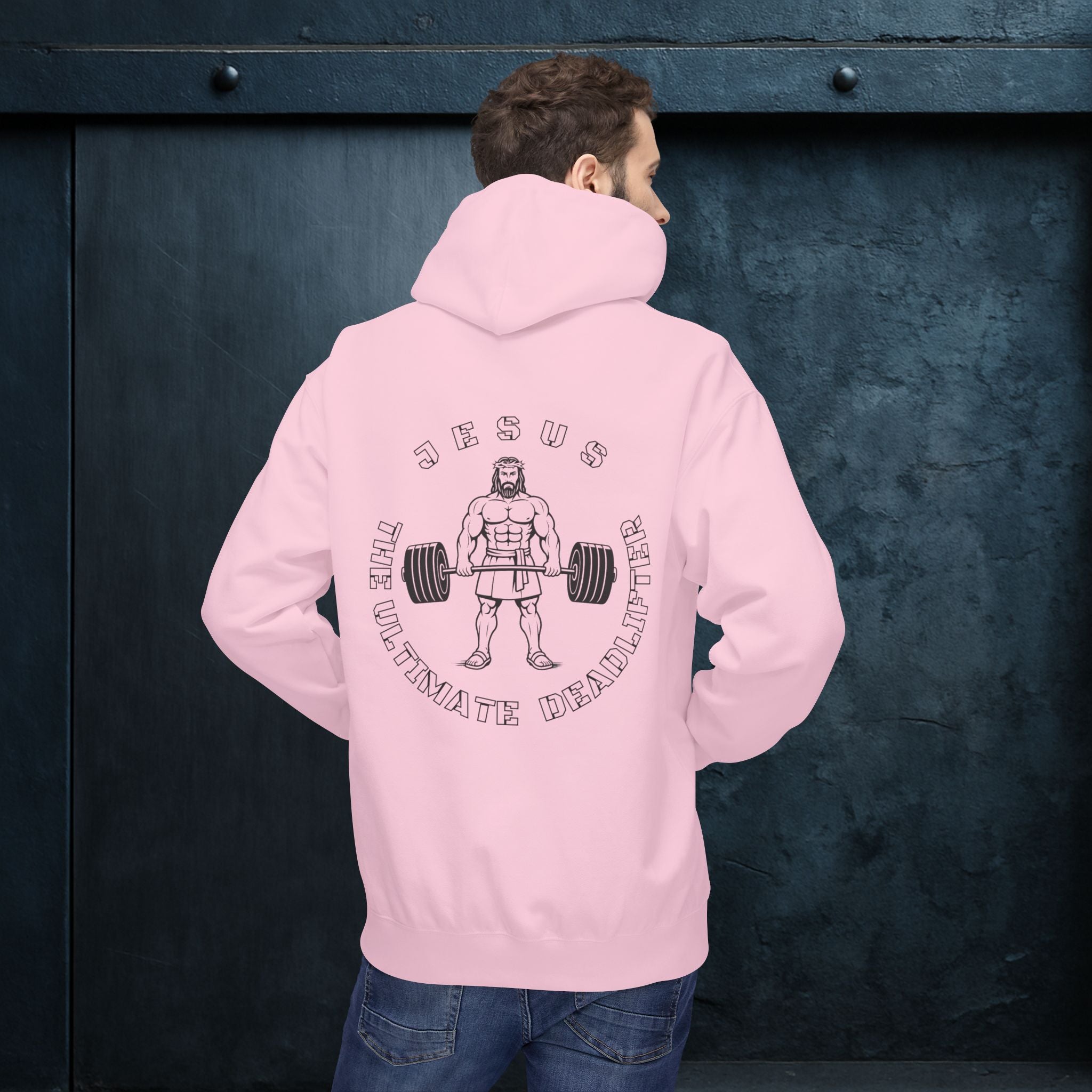 Forged By God Hoodie - Jesus The Ultimate Deadlifter