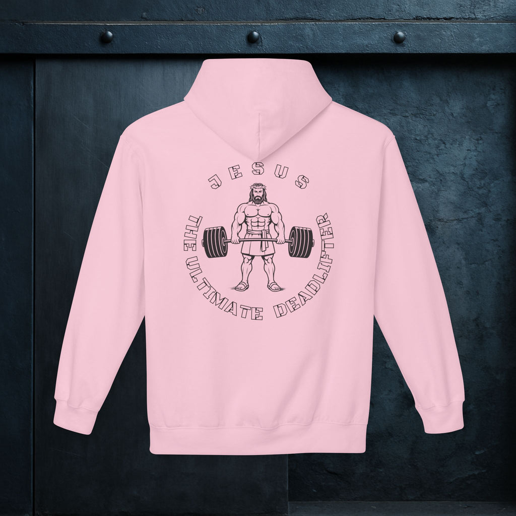 Forged By God Hoodie - Jesus The Ultimate Deadlifter