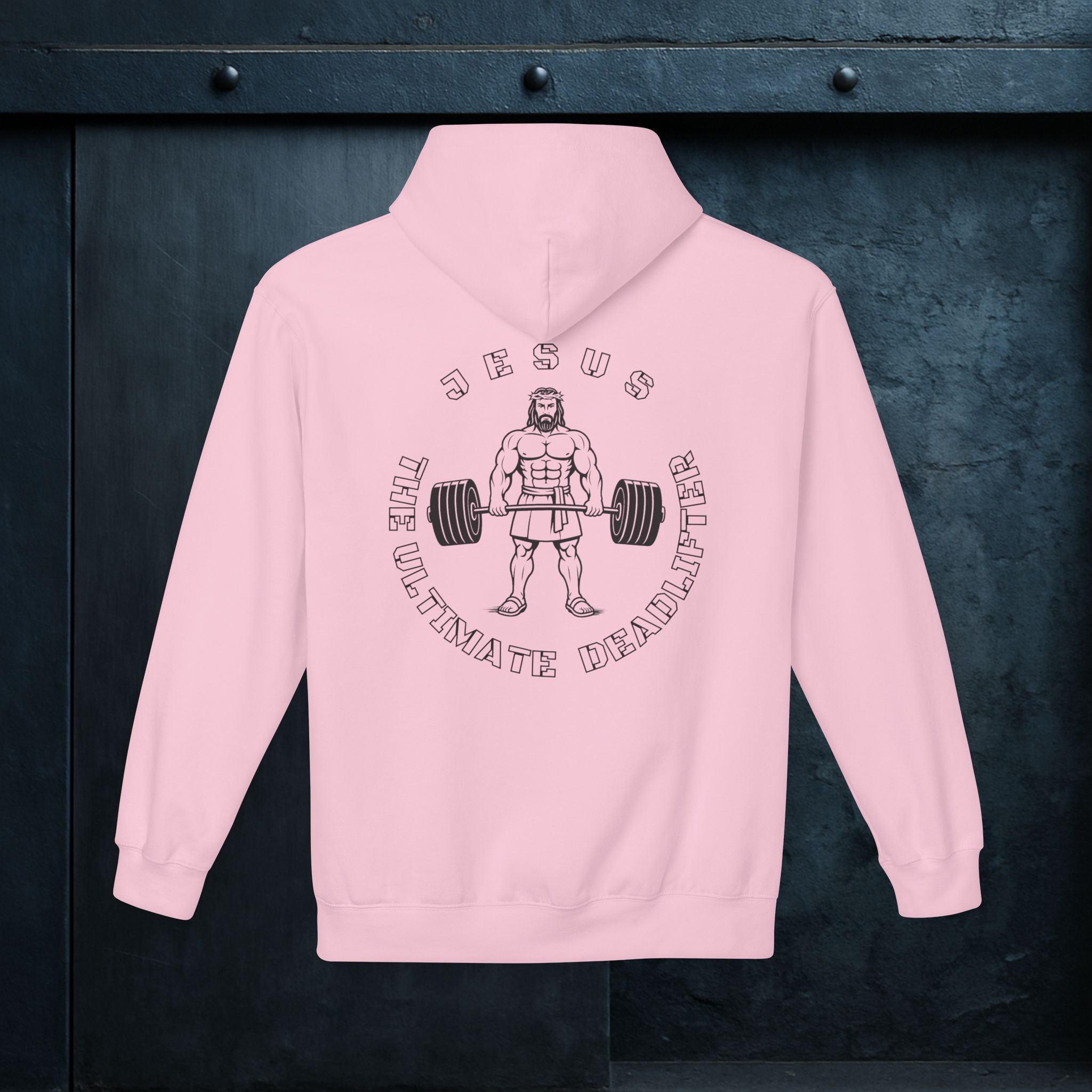 Forged By God Hoodie - Jesus The Ultimate Deadlifter