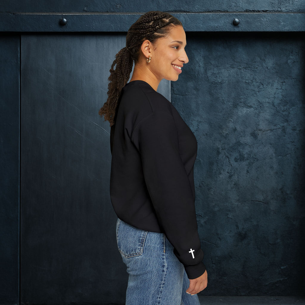 Forged By God Embroidered Sweatshirt - Do Not Be Afraid
