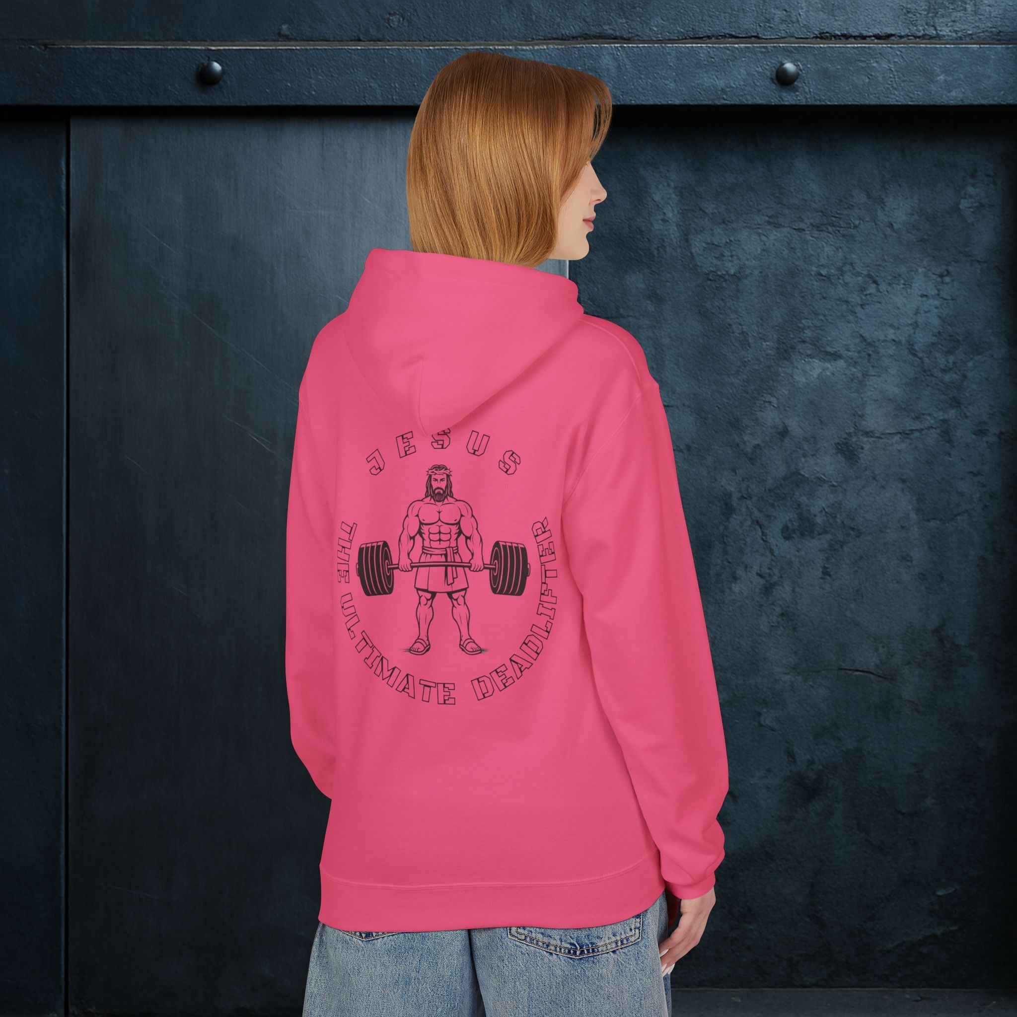 Forged By God Hoodie - Jesus The Ultimate Deadlifter