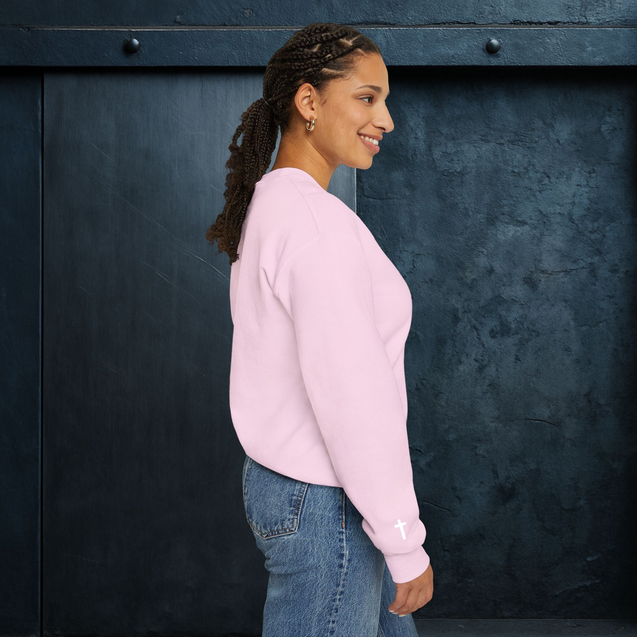 Forged By God Embroidered Sweatshirt - Do Not Be Afraid