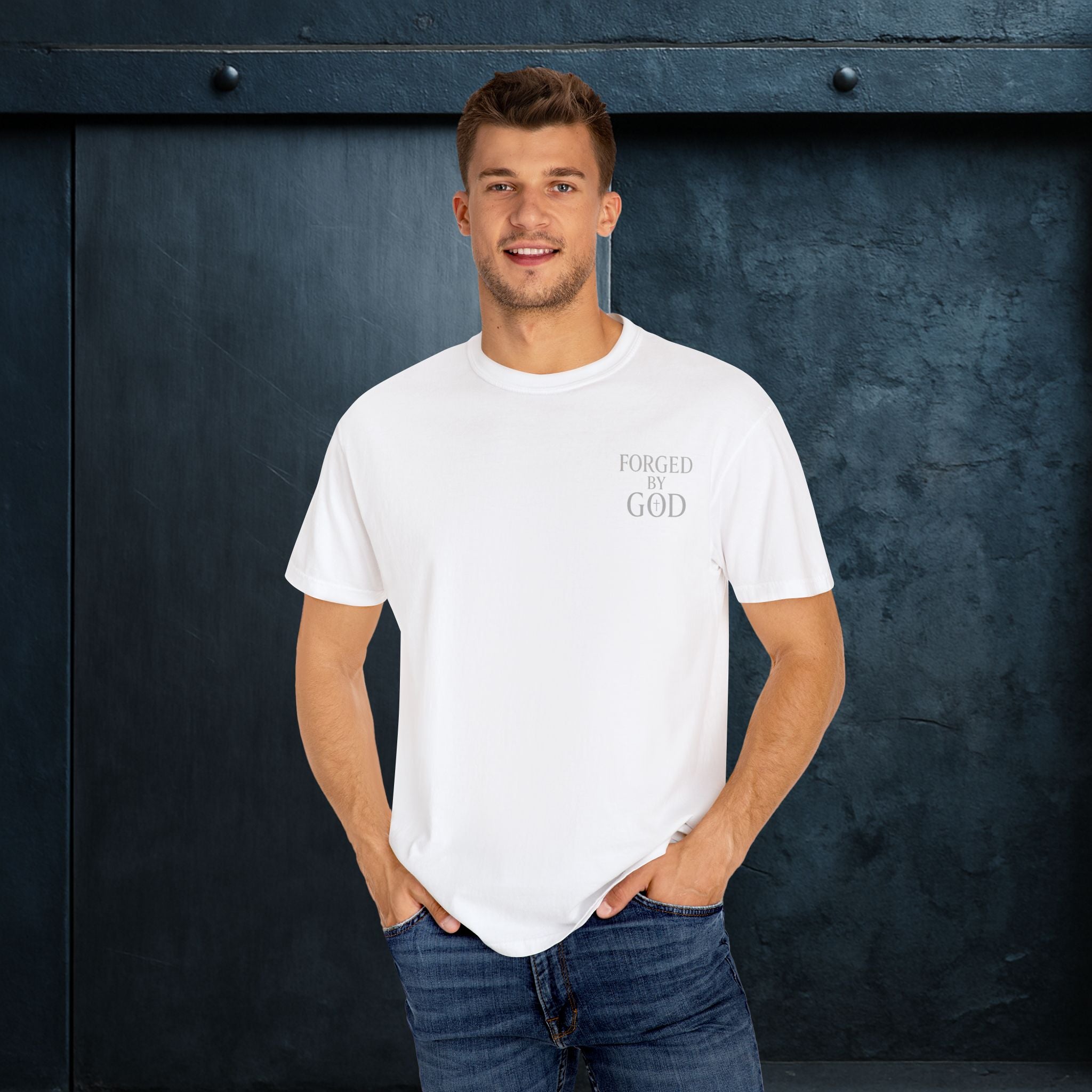 Forged By God Tee - Jesus The Ultimate Deadlifter