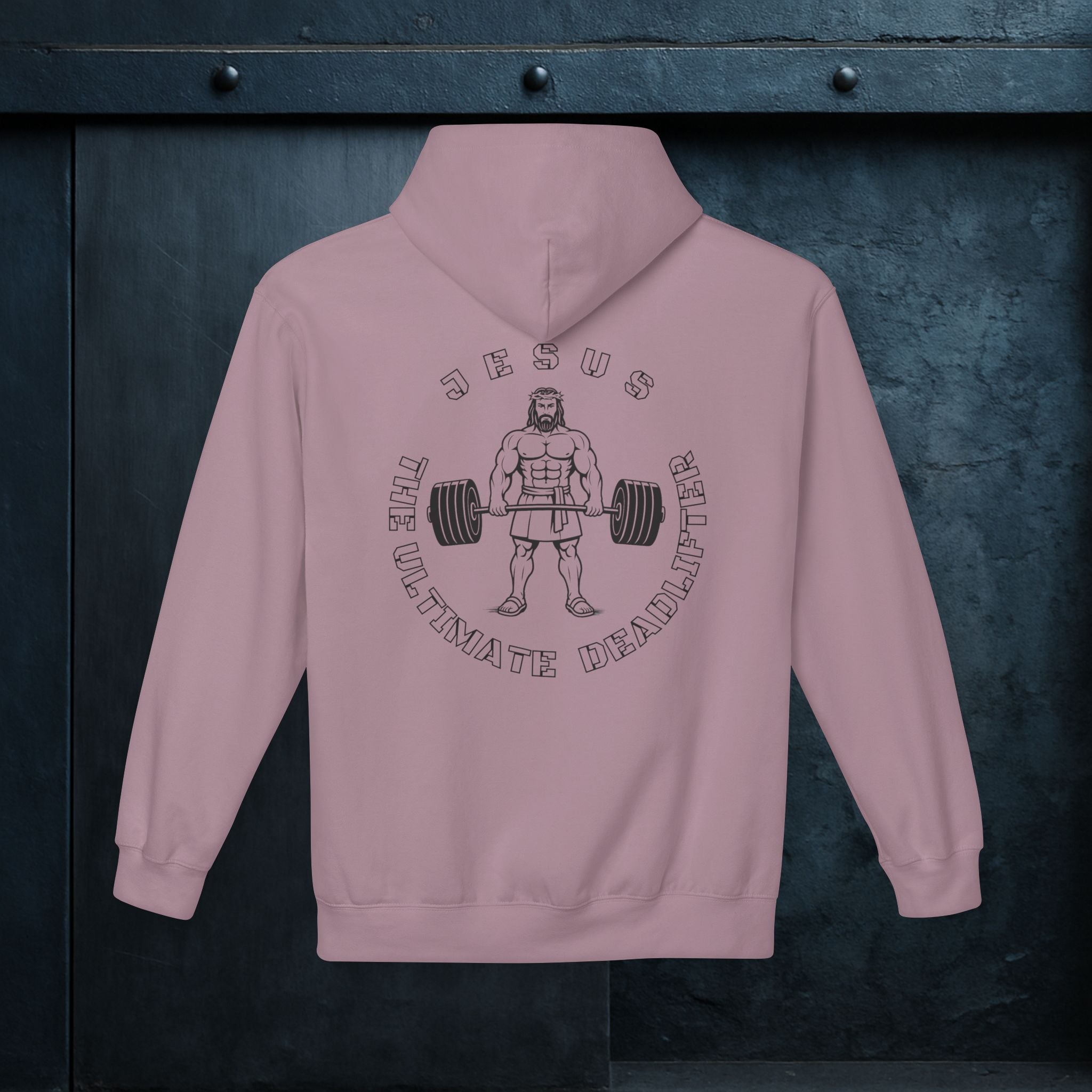 Forged By God Hoodie - Jesus The Ultimate Deadlifter