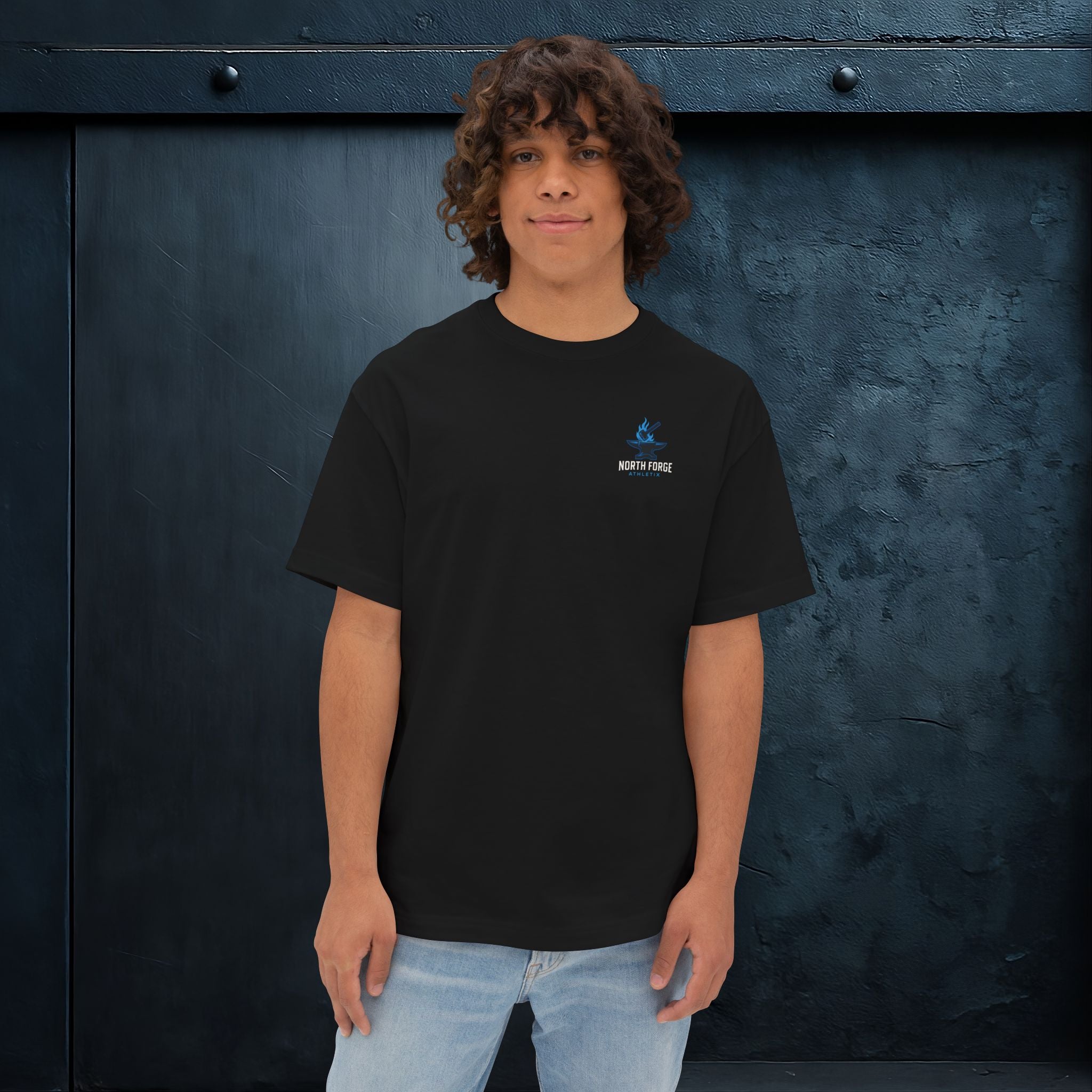 North Forge Athletix Graphic Oversized T-Shirt - Sports & Casual Tee