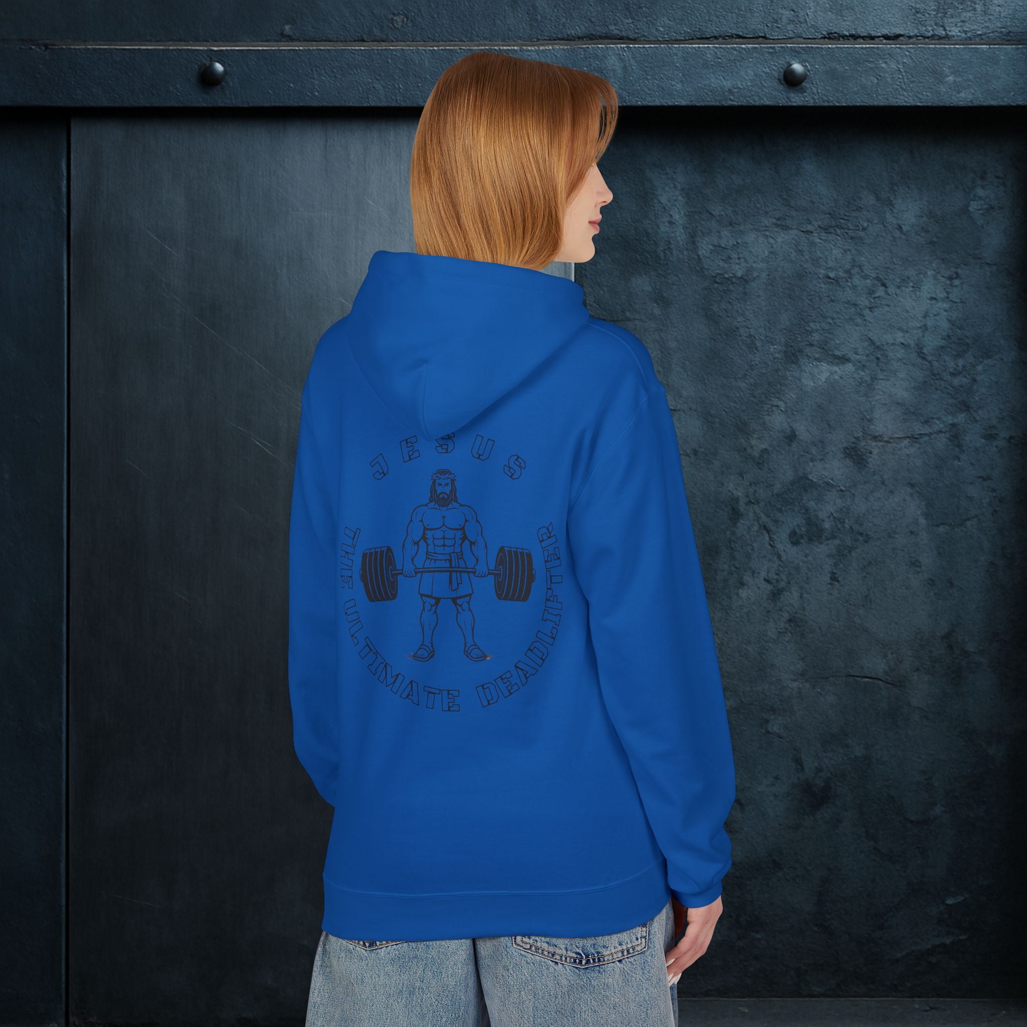 Forged By God Hoodie - Jesus The Ultimate Deadlifter
