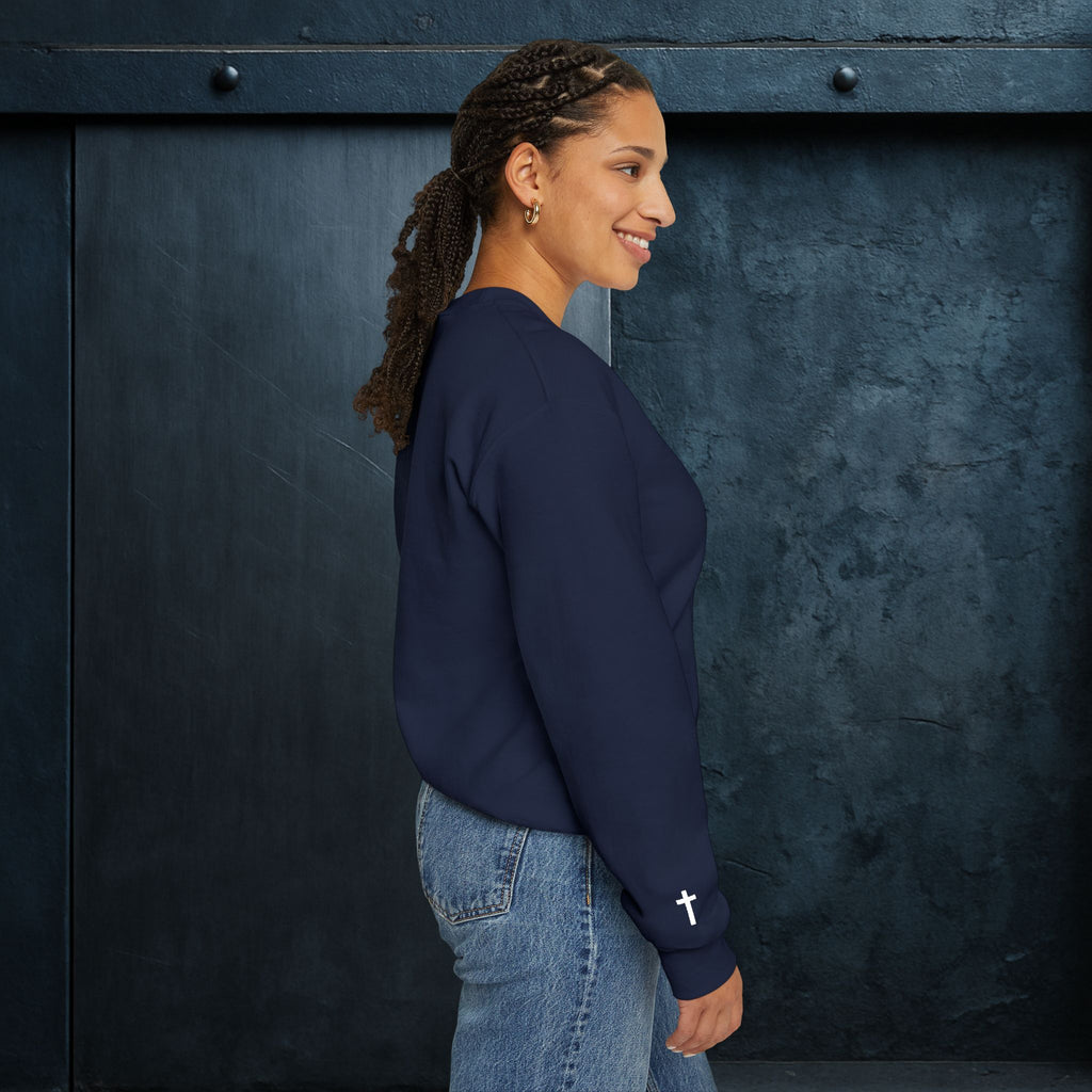 Forged By God Embroidered Sweatshirt - Do Not Be Afraid