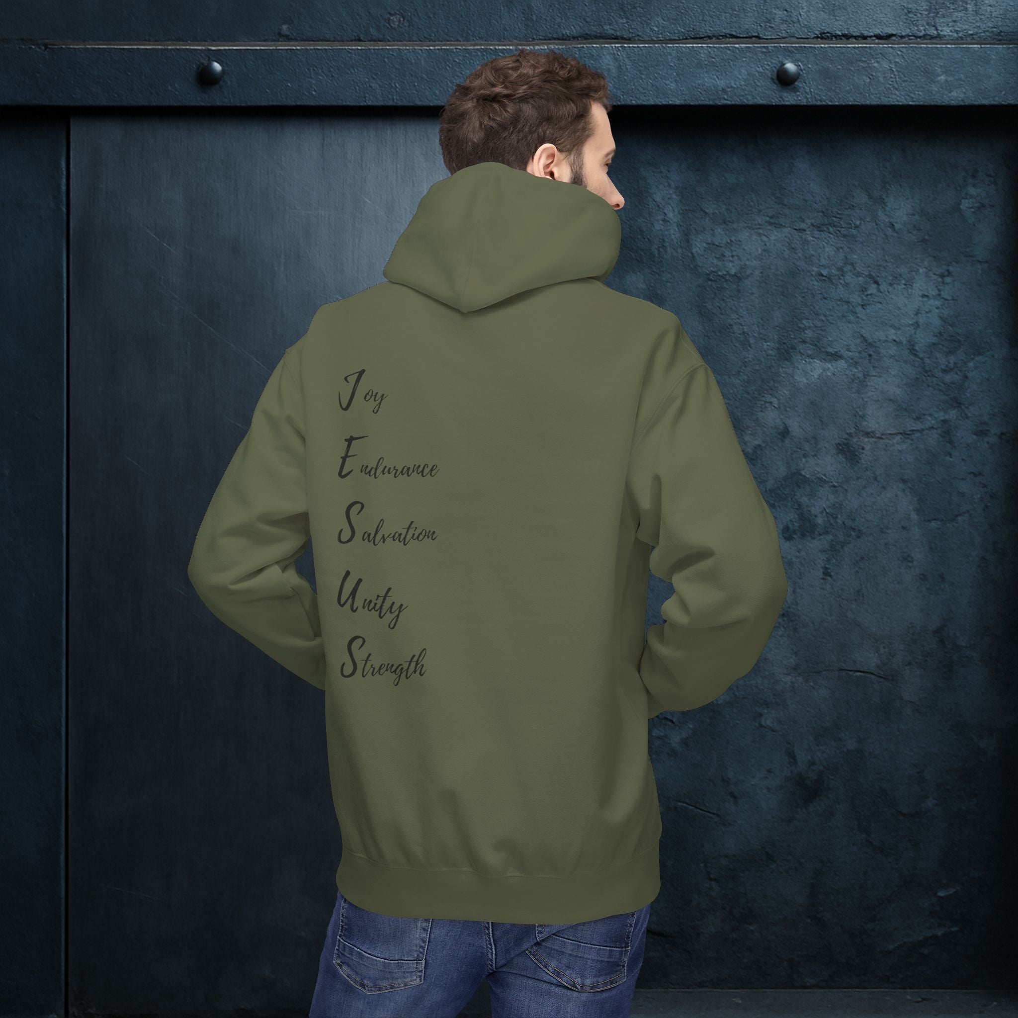 Forged By God Hoodie - J.E.S.U.S