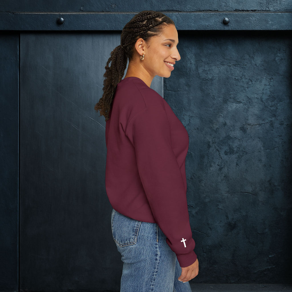 Forged By God Embroidered Sweatshirt - Do Not Be Afraid