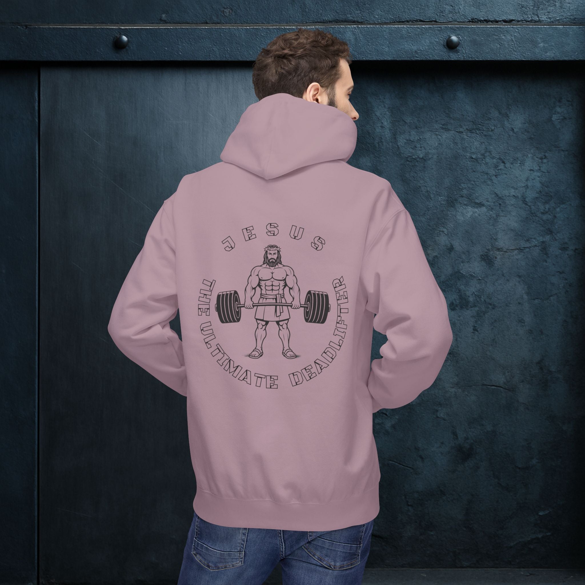 Forged By God Hoodie - Jesus The Ultimate Deadlifter