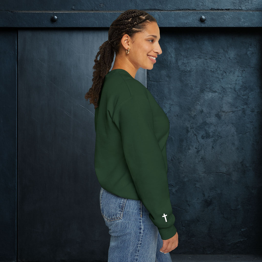 Forged By God Embroidered Sweatshirt - Do Not Be Afraid